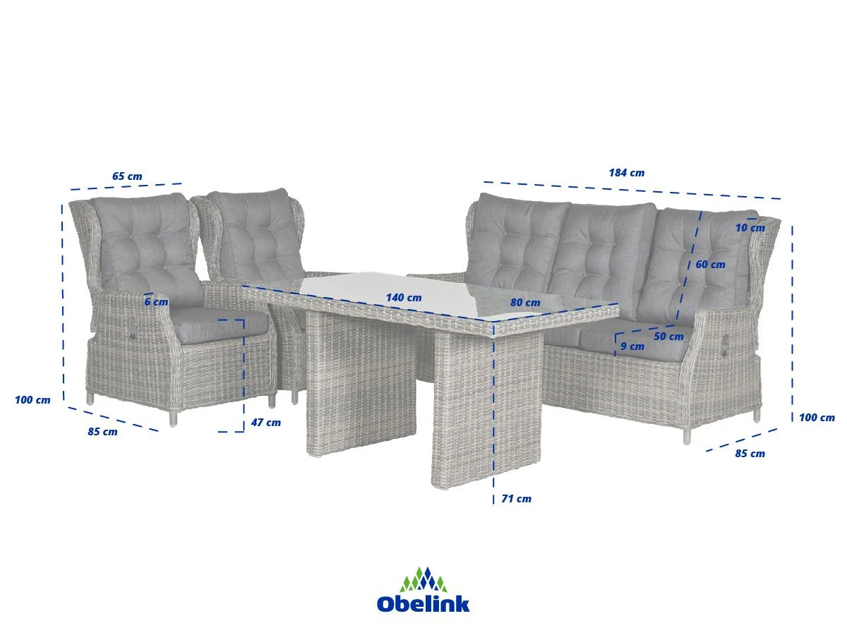 Outdoor Feelings Raffaelo Grande Loungeset 6 Outdoor Feelings Raffaelo Grande Loungeset - Afbeelding 6